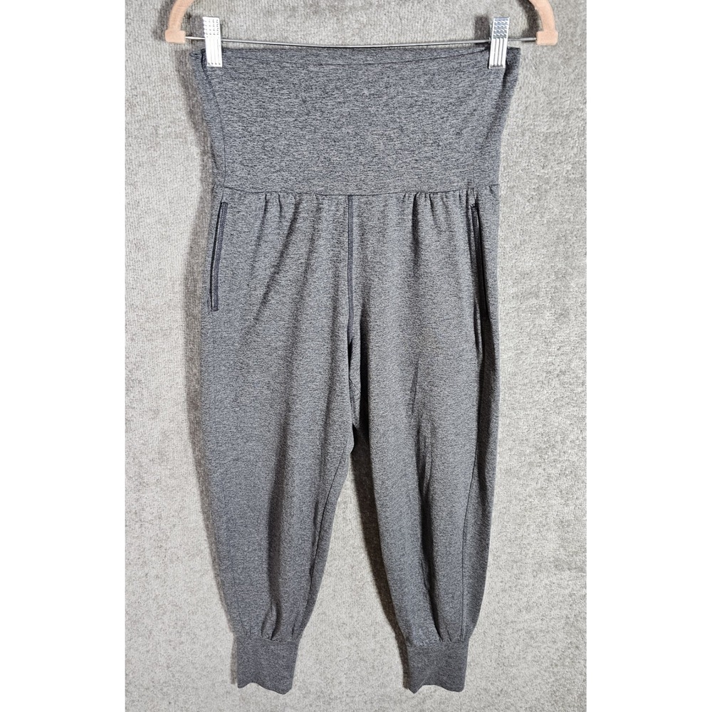 Aerie Jogger Pants Womens Juniors Size Small Gray Heather Pockets Wide Waistband